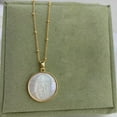 thumbnail image 5 of DYFUHO Medal Mother of Pearl Virgin Mary Guadalupe Salvation Miraculous Necklace,Faith Gold Plated Coin Necklace for Women, 5 of 6