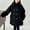 Black, variant on ATOGUTA Girls Winter Dress Coat Kids Wool Lapel Long Button Jackets Fall Winter Outerwear Peacoat with Pockets Size 1T-11 Black