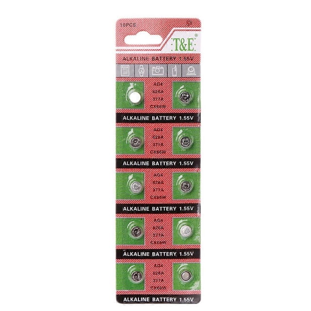 Pilas de botón para reloj, SR626SW LR626 AG4 377 de 1,5 V, 10 unidades