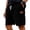 Black #019, variant on Mens Corduroy Shorts Casual Elastic Waistband Big and Tall Shorts Solid Color Lightweight Work Short with Pockets White L