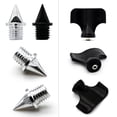 thumbnail image 4 of 48 PCS 6.4mm 1/4 inch Ultra-Light Steel Pyramid Track Spikes Spike Replacements 0.47 grams for Sprint Running, Cross Country, Include Wrench, 4 of 8