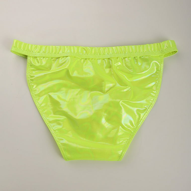 Men Sexy Comfortable Underwear PVC Leather Shiny Panties Fashion