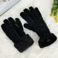 thumbnail image 5 of BadPiggies Women Winter Touchscreen Gloves, Waterproof Warm Fleece Lined Gloves Fluffy Cuff Thermal Texting Gloves, 5 of 8