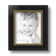 thumbnail image 2 of ArtToFrames 5x6 inch Black Velvet with Gold Picture Frame, Black MDF Poster Frame (4690), 2 of 7