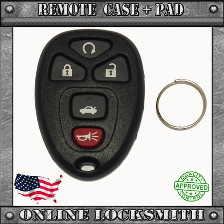 New Replacement Keyless Entry Remote Car Key Fob Shell Case and Pad GM