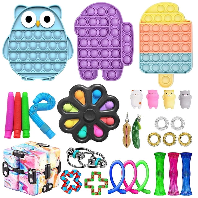 Juguete sensorial Push Bubble Fidget para aliviar el estrés del autismo