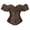 Brown, variant on Lingerie for Women Lace Up Boned Overbust Corset Bodice with Garters Body for Women Blue S