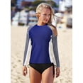 thumbnail image 5 of Women's Long Sleeve Rash Guard UPF 50+ Striped Swim Shirts, 5 of 5