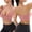 B, variant on Womens Yoga Bra Light Support Halter Backless Ribbed adjustable strap Soft Breathable bra Yoga Daily Workout Stylish Yoga Bra