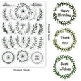 thumbnail image 2 of 1Sheet Wreath Branch Plants Clear Stamps for Card Making Scrapbooking Crafting DIY Decorations Plant Flowers Leaves Transparent Silicone Seal Stamps for Embossing Paper Photo Album Craft Decoration, 2 of 8