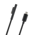 thumbnail image 2 of Reemplazo para Microsoft Surface Pro6 / Pro5 / 4/3/2 Cable de carga PD a tipo C Macho Nylon trenzado 1.5m 15V Eigraketly DZ7654-00, 2 of 2