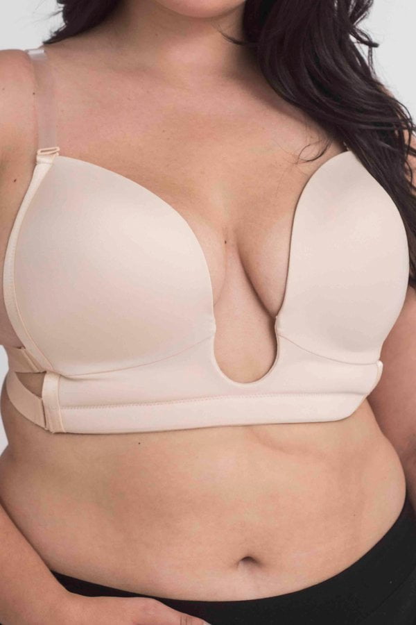 full figure low back bra