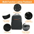 thumbnail image 2 of Anti-Theft Travel Laptop Backpack – 22L Capacity, Water-Resistant with Organizational Compartments for 13"-17" Laptop , Black, 2 of 6