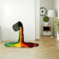 thumbnail image 3 of Inerposs Multicolor Acrylic Floor Mat for Bedroom, Living Room, Non-Slip Bathtub Shower Rug - Soft, Warm, and Absorbent Washable Rugs (60x60cm), 3 of 9