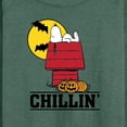 thumbnail image 3 of Peanuts - Snoopy Chillin Halloween - Women's Lightweight French Terry Long Sleeve Shirt, 3 of 6