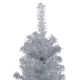 thumbnail image 3 of Northlight 4' Holographic Silver Tinsel Slim Artificial Christmas Tree - Unlit, 3 of 5