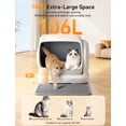 thumbnail image 2 of Caja de arena autolimpiante para gatos MeoWant SC09 Plus 106 L, 2 of 8
