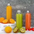 thumbnail image 3 of Juego de botellas de agua Sursip Glass 540 ml (18 oz) transparente x6 con tapas, 3 of 7