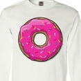 thumbnail image 4 of Inktastic Pink Donut with Sprinkles Long Sleeve T-Shirt, 4 of 5
