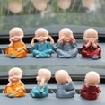 thumbnail image 5 of Estatuas de Resina de Monje CHAO 4 Piezas Sabio Kung Fu Buda Decoración Hogar Oficina Coche, 5 of 5