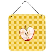 Carolines Treasures BB7218DS66 Half  on Basketweave Wall or Door Hanging Prints 6x6 multicolor