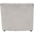 thumbnail image 4 of Meridian Furniture Limitless Cream Velvet Modular Chair, 4 of 9