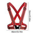 thumbnail image 2 of karymi Visibility Neon Vest Reflective Belt Vest Fit for Running Cycling Sports Wholesale, 2 of 5