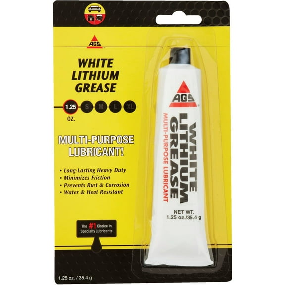 2PACK AGS Lith-Ease 1.25 Oz. Tube White Lithium Grease
