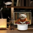 thumbnail image 6 of Fotbe Haystack Meditating Cat Pattern Acrylic Night Light Gift with 3 Color ModesTouch-Sensitive LED Lamp Perfect Gift for Mother's Day, Birthday, or Christmas, 6 of 9
