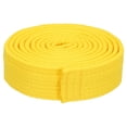 thumbnail image 1 of Uxcell Polyester Taekwondo Colored Ranking Belt For Practitioners Yellow 1.57"x8.5', 1 of 5