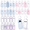 Lipstick Holder Keychain, variant on NUAHRHY 60pcs Lipstick Holder Keychain Portable Lip Gloss Bag Bulk Team Present Galentines Birthday Party Favor (Pink Blue Purple)