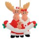 thumbnail image 1 of Recuerdos navideños personalizados de la decoración del árbol de navidad del trineo de la familia de los alces Wmkox8yii gf6239, 1 of 1
