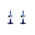thumbnail image 1 of 2X Blue Solar Power Radiometer Sunlight Energy Crookes Spinning Vanes Windmill Gift Home Desk Decoration, 1 of 6