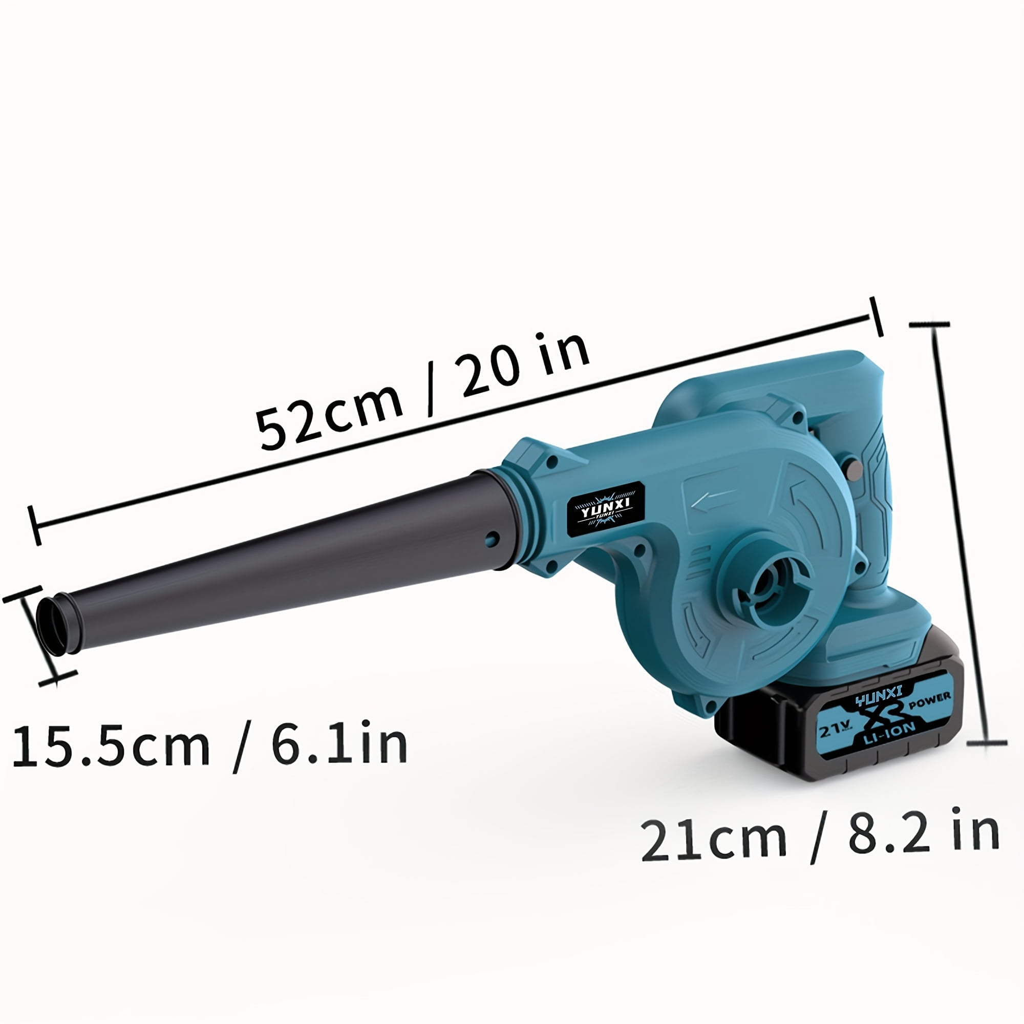 DGB Yunxi Cordless Leaf Blower, Handheld Battery Powered Blower for Lawn Care, Patio and Yard Cleaning