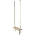 thumbnail image 2 of 21.75" Natural Rope Wooden Swing Chair, 2 of 3