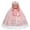 Light Pink, variant on Flower Girl Lace Tulle Dress for Kids Wedding Bridesmaid Birthday Party Formal Princess Gown