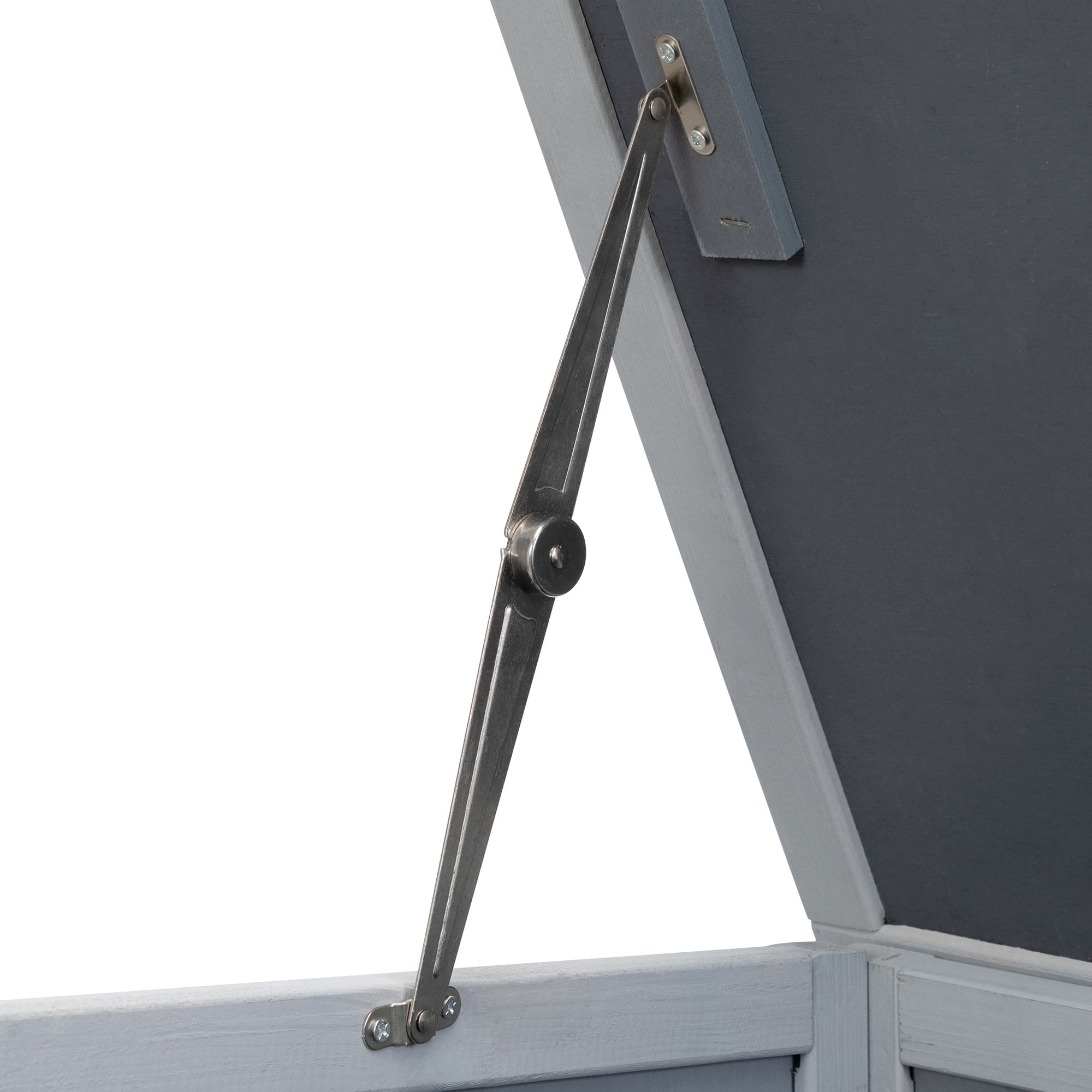 Pefilos 39" Waterproof Chicken Coop for Outdoor, Indoor Rabbit Hutch, Wood Hen House with Rolling Casters, Removable Tray, Gray