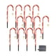 thumbnail image 3 of Luces solares decorativas de bastón de caramelo, impermeables, con estaca para el suelo y muleta. Panel grande de 12 luces., 3 of 9
