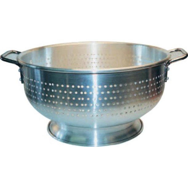 ALO16BH Aluminum Colander with Base, 16Quart, Winco products are made