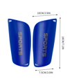 thumbnail image 3 of Espinilleras de fútbol | Protectores de piernas y pies enchufables para adultos y jóvenes | Acolchado grueso de EVA | Protección de doble capa | Equipamiento deportivo ligero | 1 par | 18x10cm |, 3 of 5