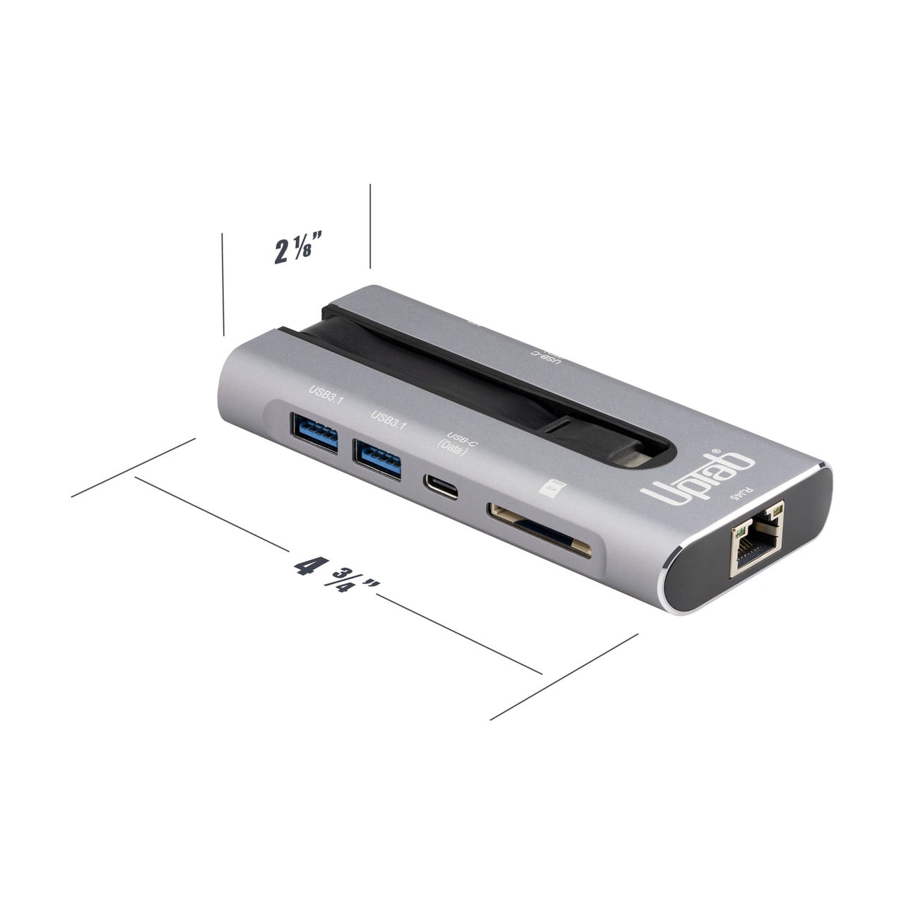 USB-C 3.2 Gen 2 10Gbps 4K 60hz HDR Power Delivery Hub USB 3.2 - Graphite