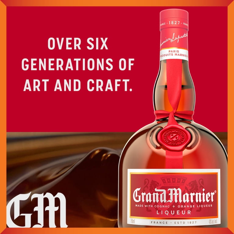Grand Marnier Cordon Rouge Cognac and Orange Liqueur, 750 ml