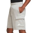 thumbnail image 2 of Men's Nike Grey Heather Club Fleece Cargo Shorts (CZ9956 063) - XS, 2 of 4