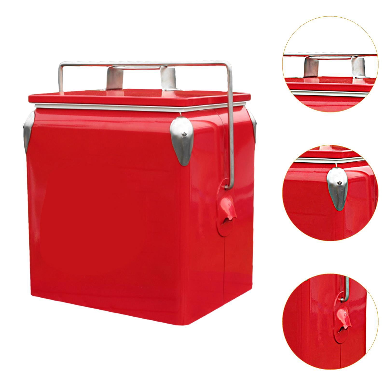 harayaa Ice Chest Portable Cold Storage Ice Box for Commercial Beach Barbecue red
