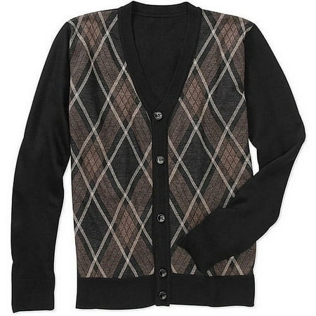 Big Men's - Jaquard Cardigan Sweater,