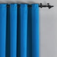 thumbnail image 4 of Home Soft Things Solid Blackout Curtains/Drapes Thermal Insulated Grommet Darkening Curtains, 2 Curtains and 2 Tiebacks Set - Snorkel Blue - 54 x 63 inches, 4 of 7