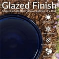 thumbnail image 2 of Sunnydaze Outdoor Weather-Resistant Garden Patio Classic High-Fired Smooth Ceramic Hand-Painted Bird Bath - Dark Blue, 2 of 10