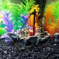 thumbnail image 5 of Moonsky Aquarium Fish Tank Pirate Ship Wreck Decor Resin Sunken Ship Ornament 1PC, 5 of 7