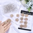 thumbnail image 3 of 112Pcs Flower Brooch Bouquet Pins Wedding Bouquet Brooches Gold Corsages Bling Jewelry Floral Rhinestone Straight Head Pins Set, 3 of 7