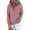 Pink, variant on Ayfxijin Women Hoodies Pullover Winter Casual Button Drawstring Hooded Pullover Tops